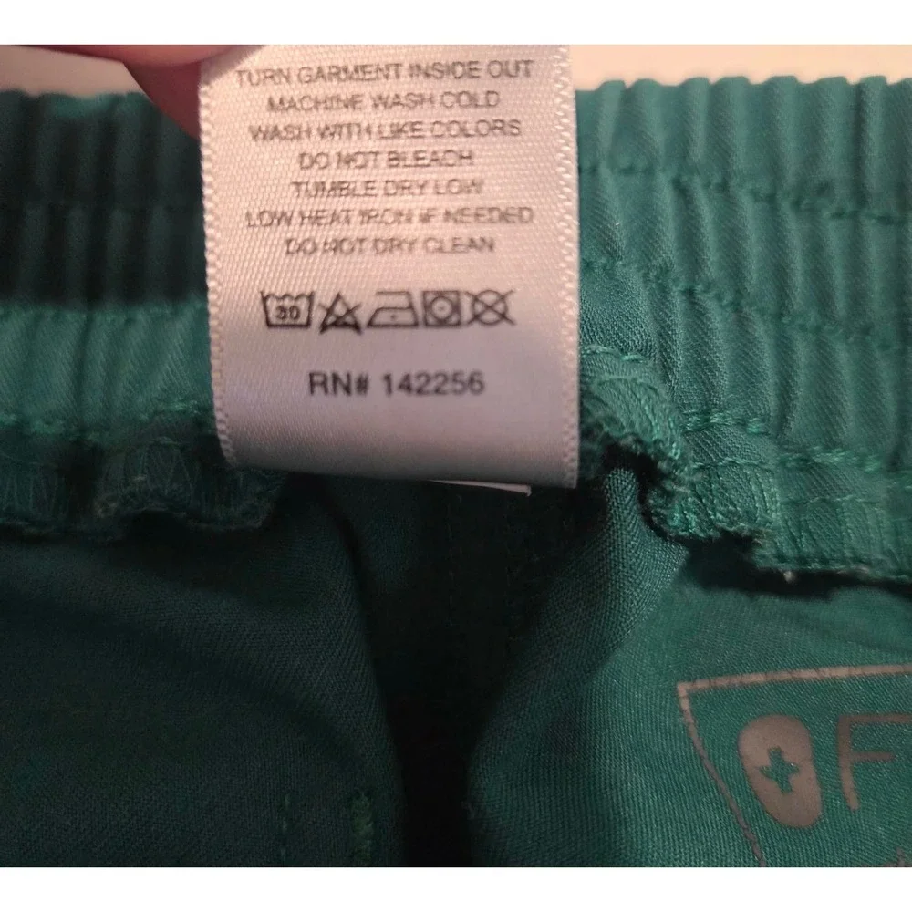 FIGS Yola Skinny Scrub Pants Green Womens XS Petite TW2000P PO#1700